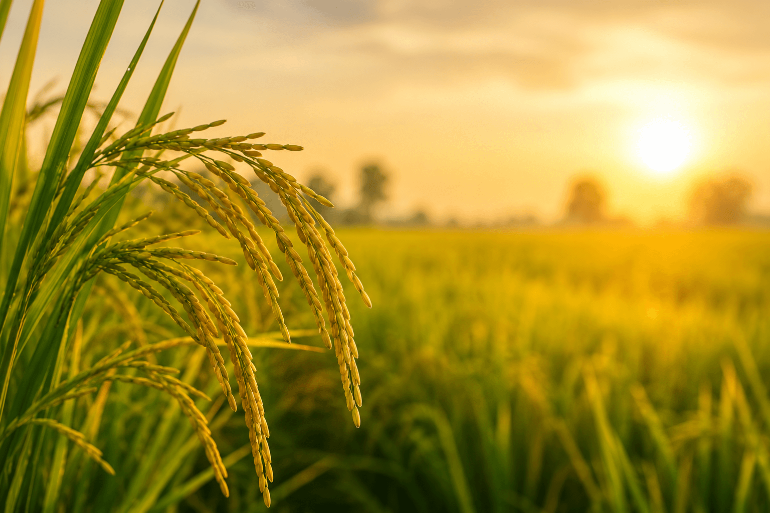 Golden wheat fields representing sustainable agriculture